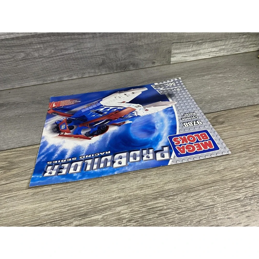 Vintage 2003 Mega Bloks ProBuilder 9788 Cyclone‎ Racer Instruction Manual Book 1